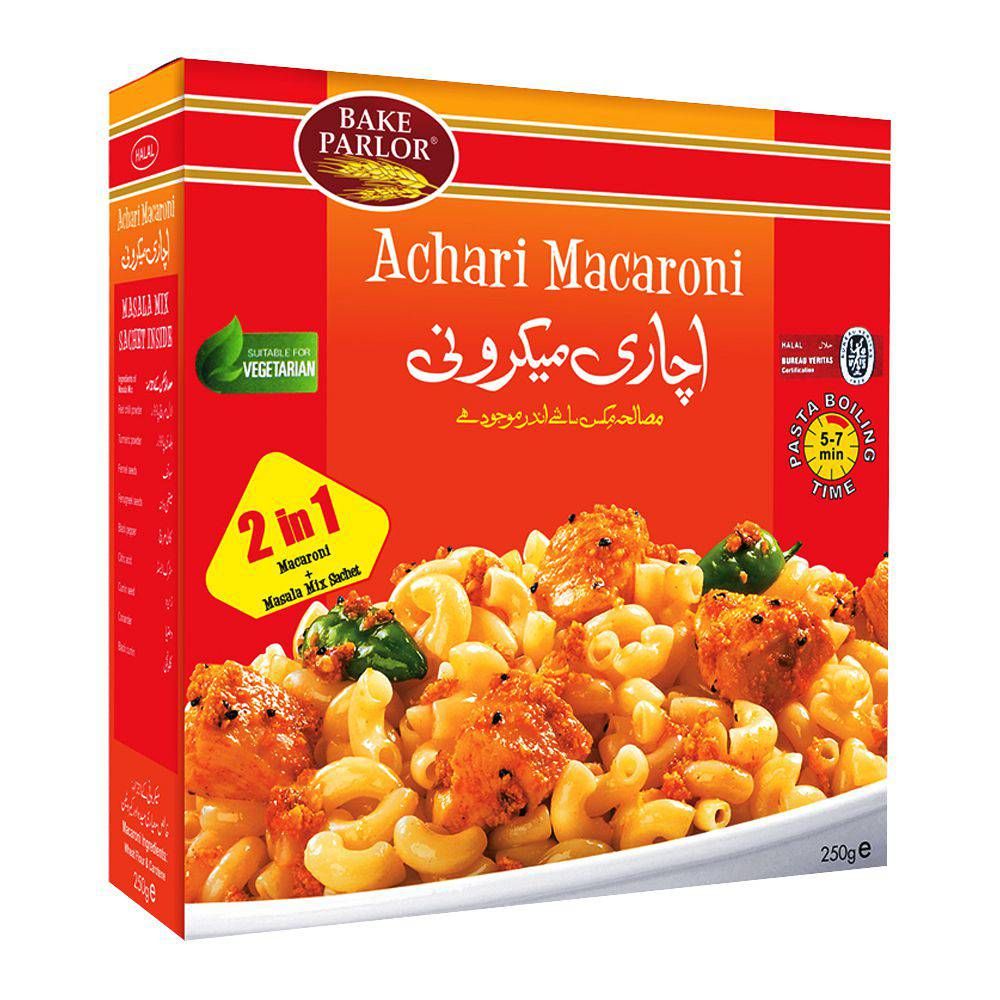 Bake Parlor Achari Macaroni 250gm Box - Main Image