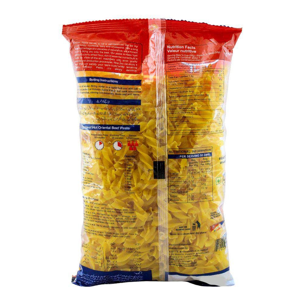 Kolson Spiral Macaroni 400g Bag - Image 3