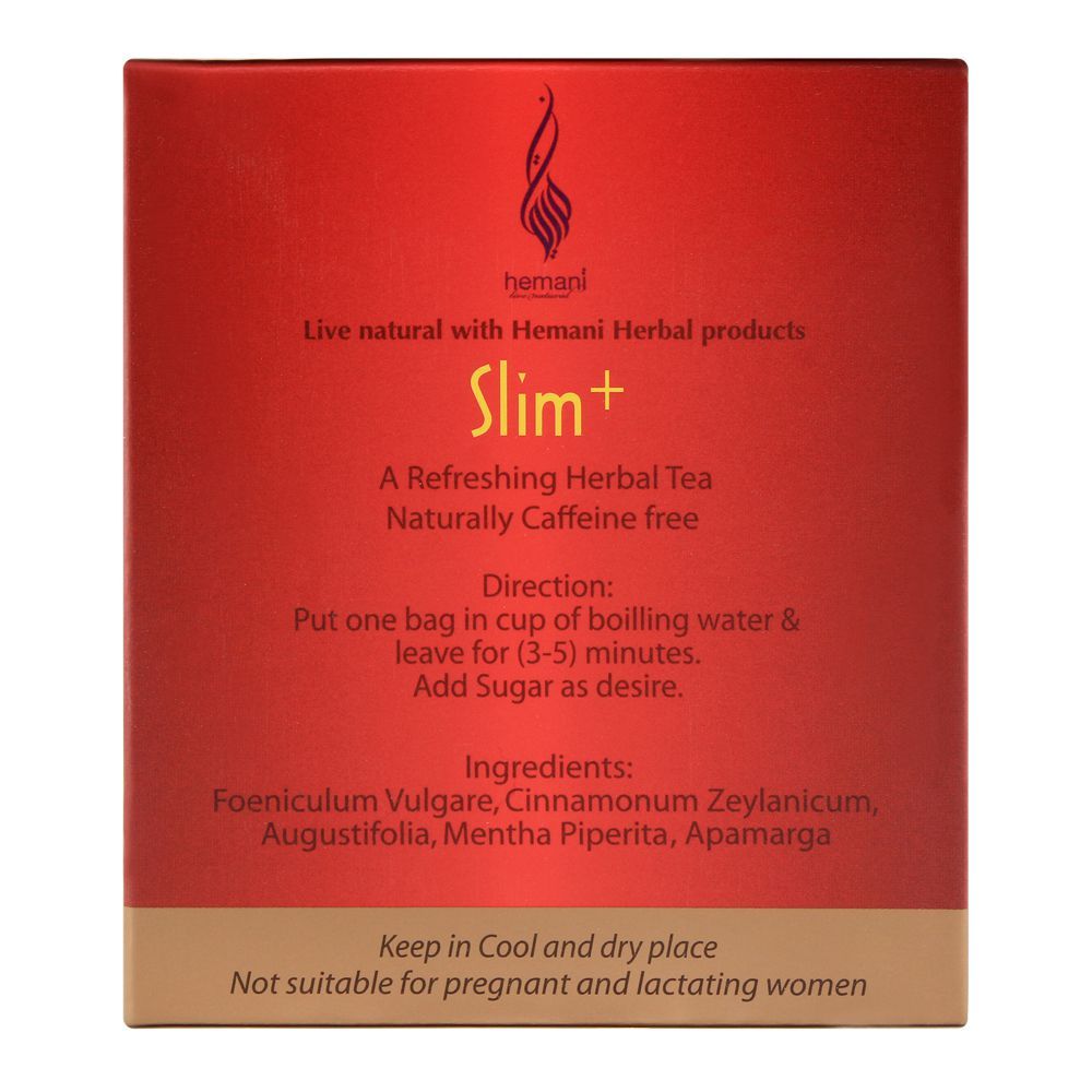 Hemani Herbal Slim+ Tea Bags, 20-Pack - Image 3