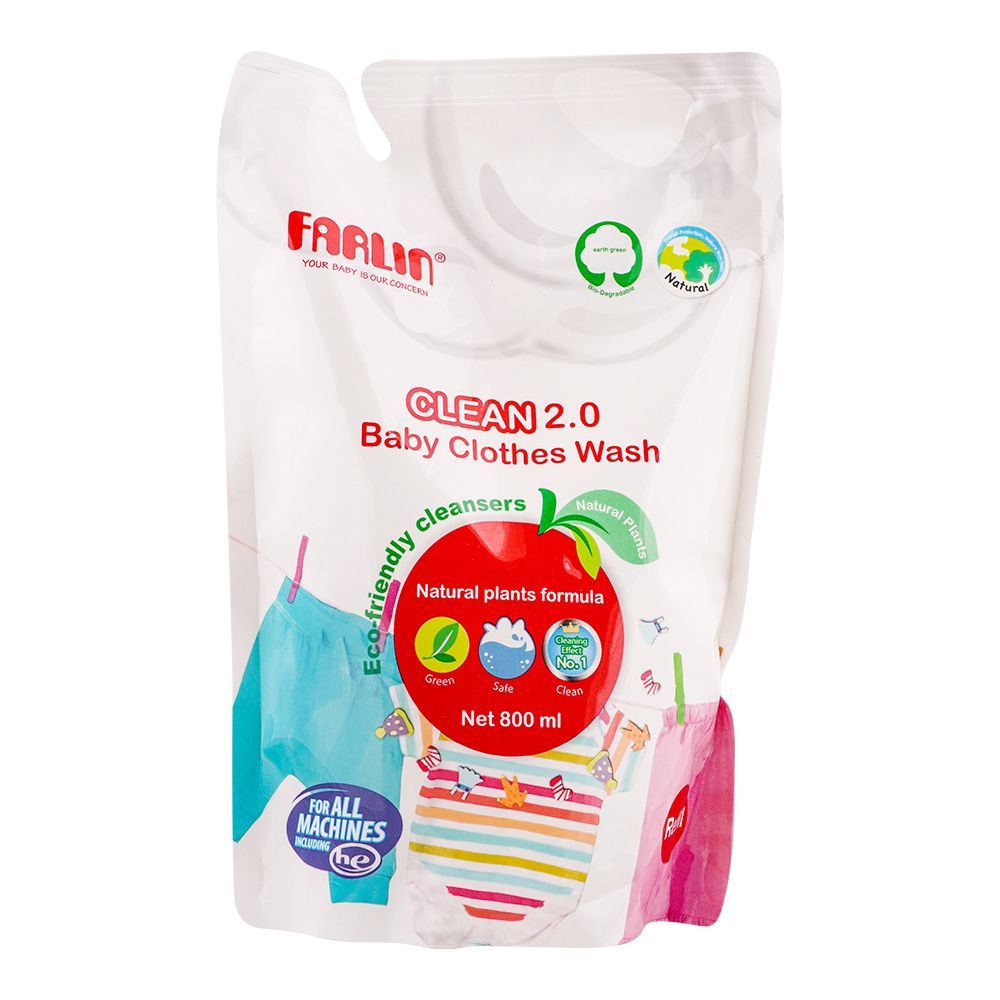 Farlin Clean 2.0 Baby Clothes Wash, 800ml, CB-10005 - Main Image