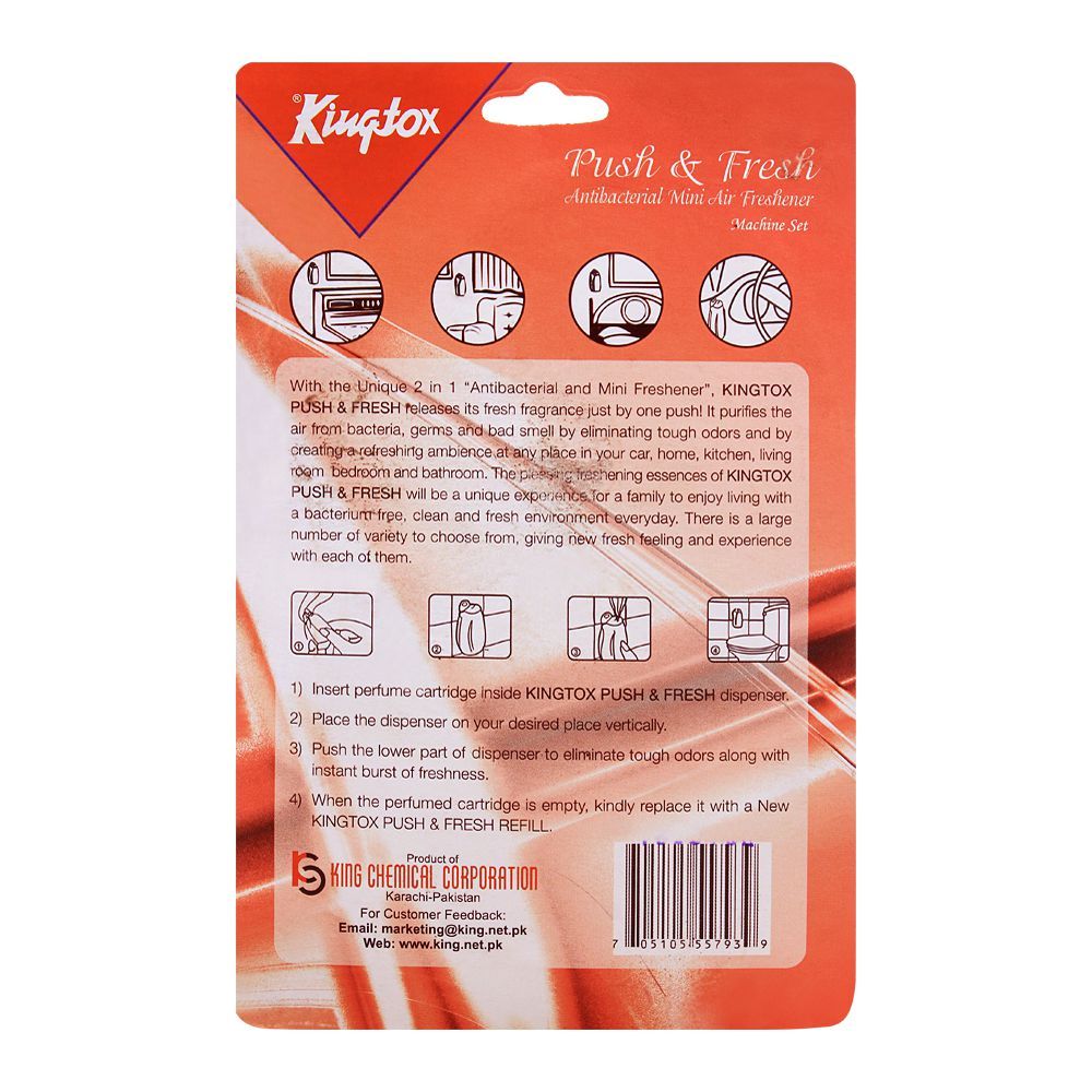 Kingtox Rose Push & Fresh Mini Air Freshener Set - Image 2