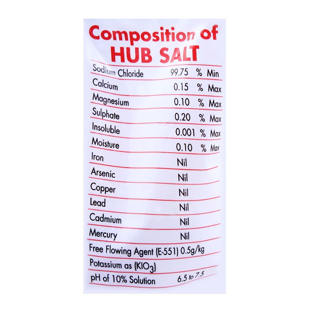 HubSalt Vacuum Fine Grain Salt, 800g - Image 3