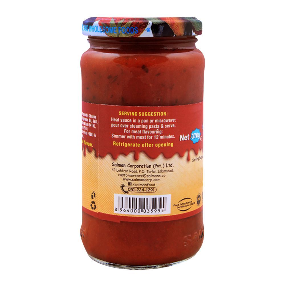 Salmans Spaghetti Pasta Sauce 370g - Image 2