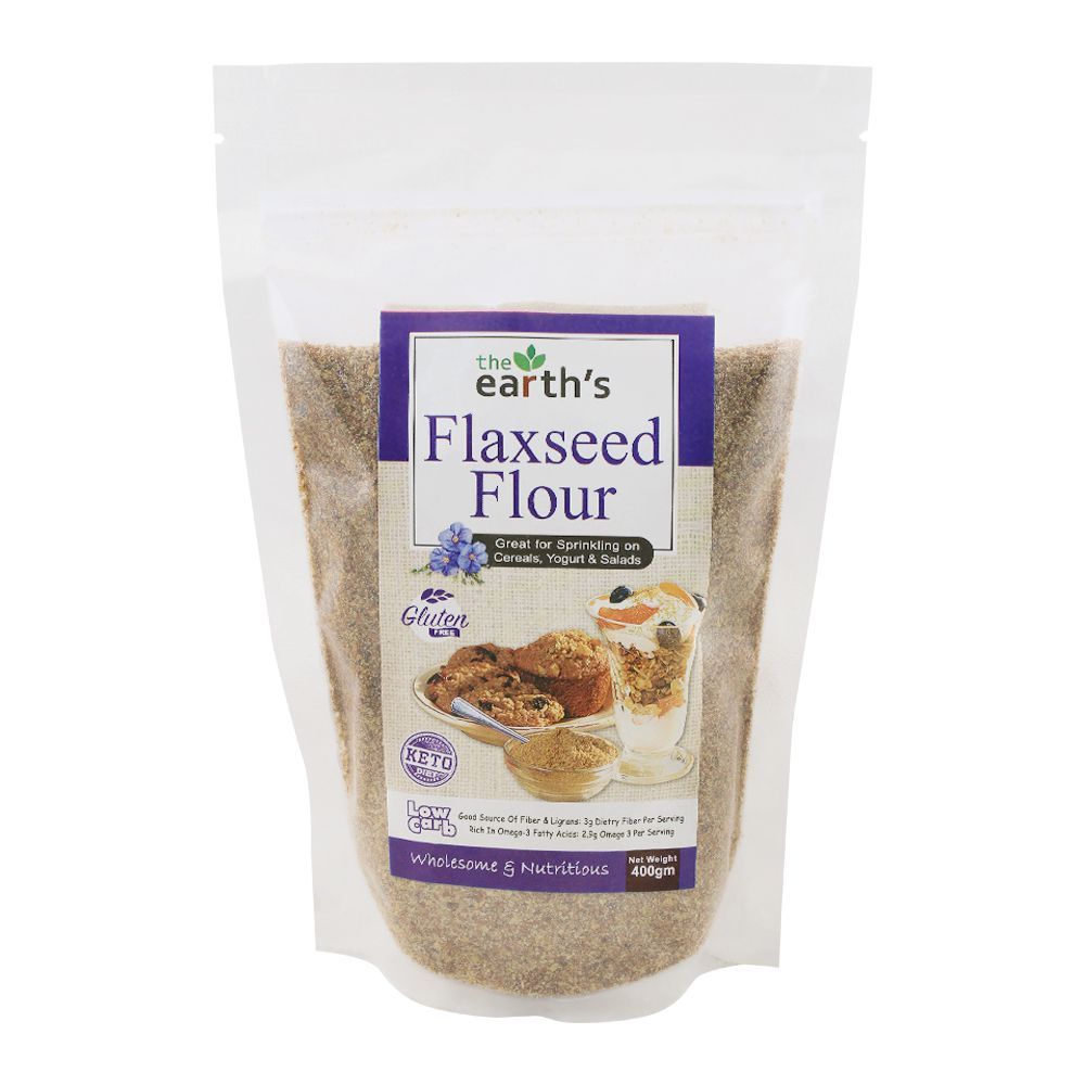 The Earth's Flax Seeds Flour, Gluten Free, 400g - Main Image