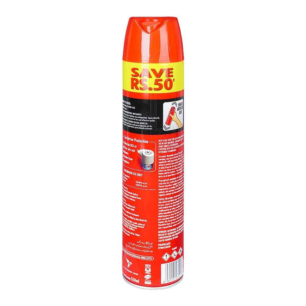 Mortein Odorless Flying Insect Killer Spray, 550ml - Image 2