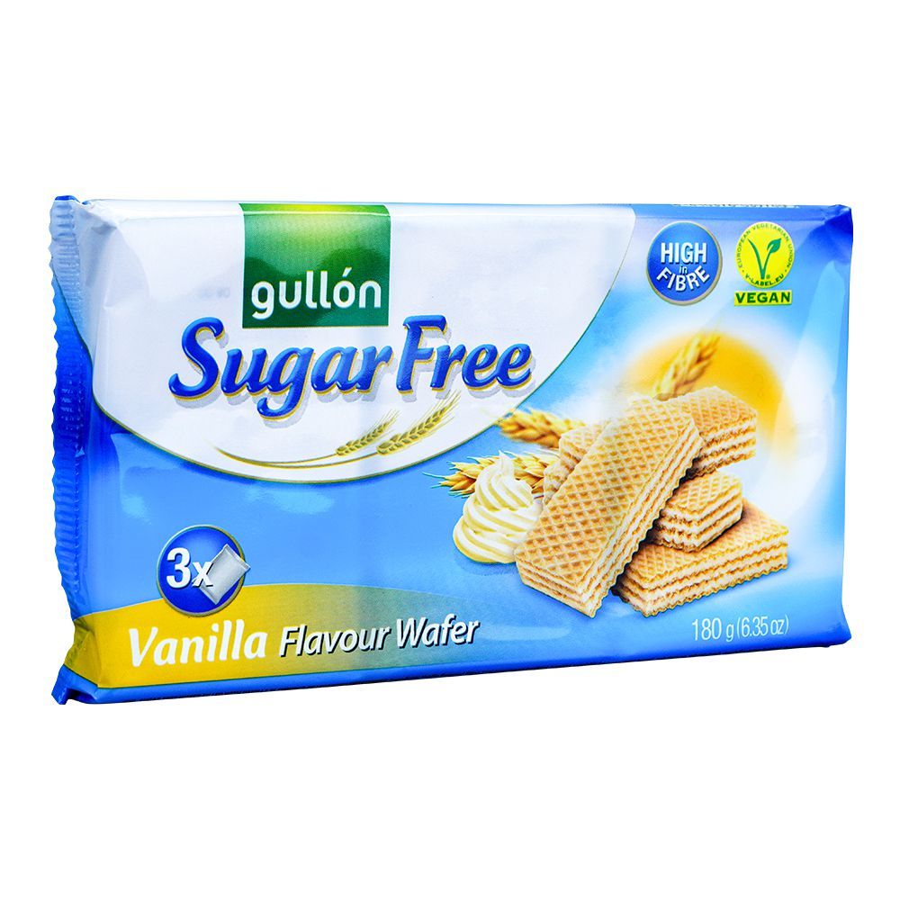 Gullon Sugar Free Vaniila Wafers, 180g - Main Image