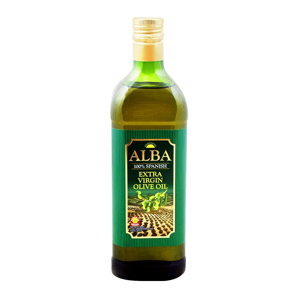 Alba 100% Spanish Extra Virgin Olive Oil, 1 Liter, Bottle - Main Image