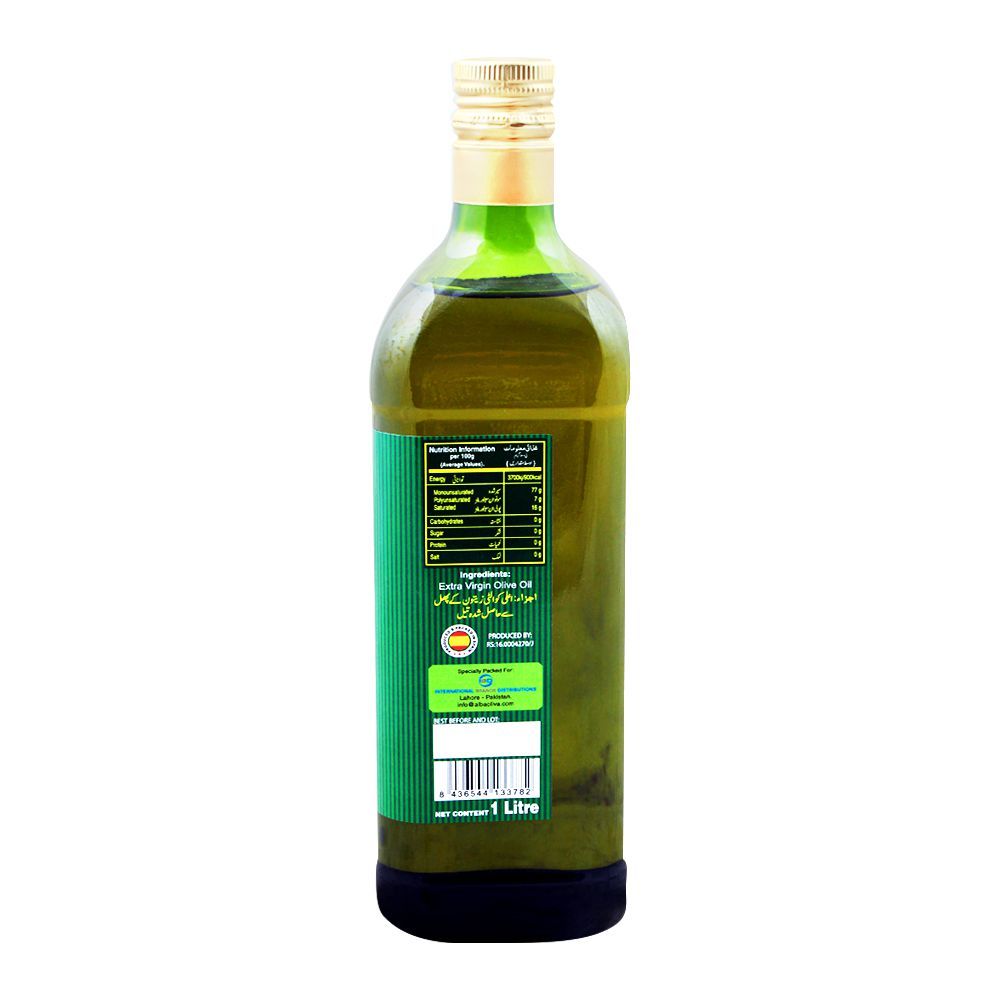 Alba 100% Spanish Extra Virgin Olive Oil, 1 Liter, Bottle - Image 2