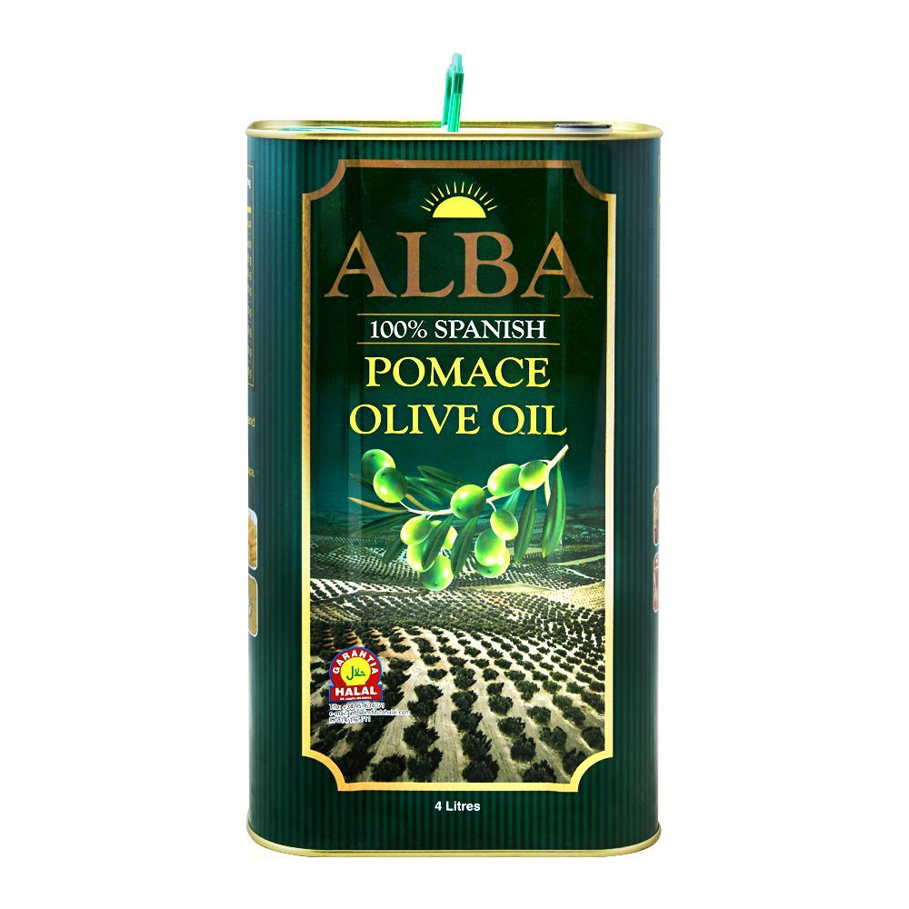 Alba 100% Spanish Pomace Olive Oil, 4 Liter, Tin - Main Image