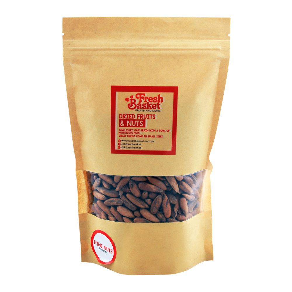 Fresh Basket Pine Nuts With Shell, 250g - Main Image