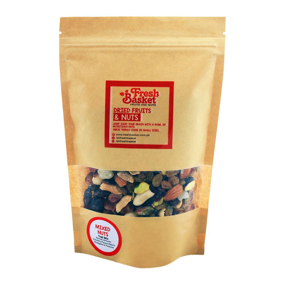 Fresh Basket Mixed Nuts, Trail Mix Dry Fruits, 250g - Main Image