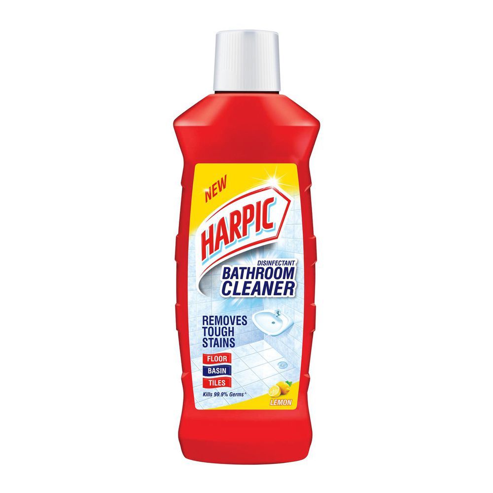 Harpic Disinfectant Bathroom Cleaner, Lemon, 1000ml - Image 2