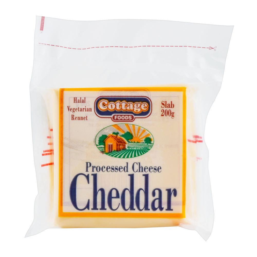 Cottage Processed Cheddar Cheese, Slab, 200g - Main Image