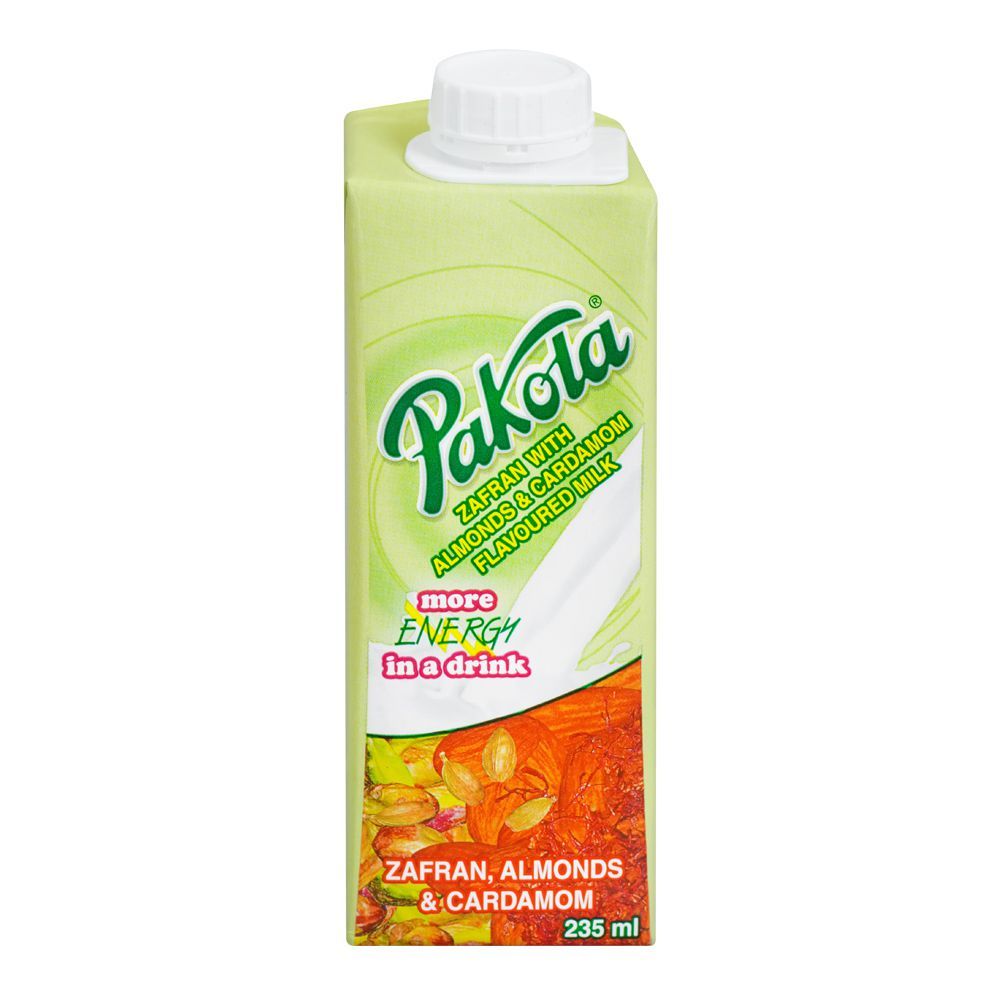 Pakola Zafran Almond & Cardamom Flavored Milk, 235ml - Main Image