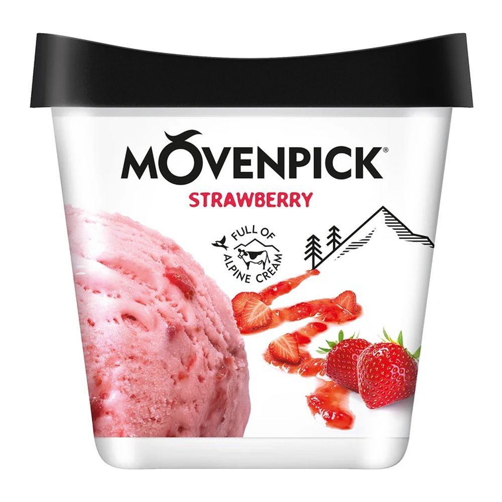 Movenpick Strawberry Ice Cream, 500ml - Main Image