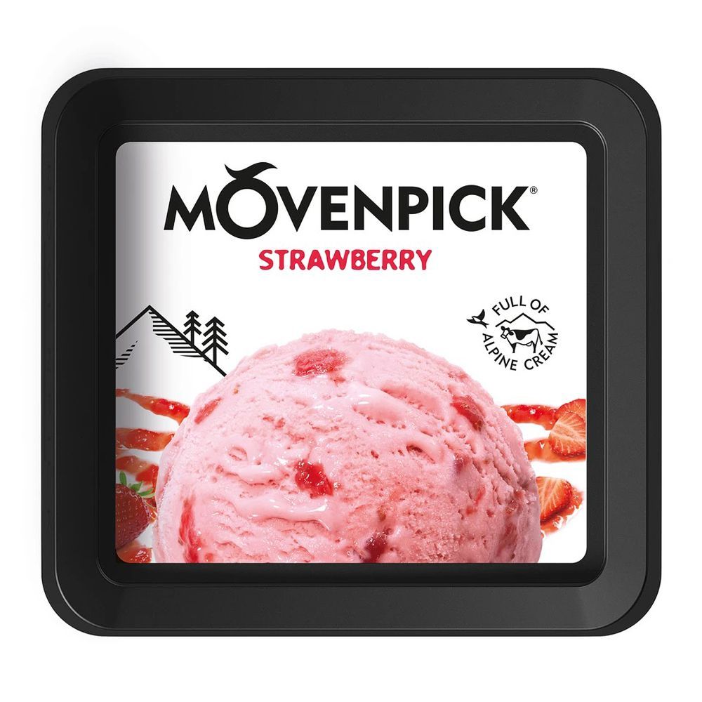 Movenpick Strawberry Ice Cream, 500ml - Image 3