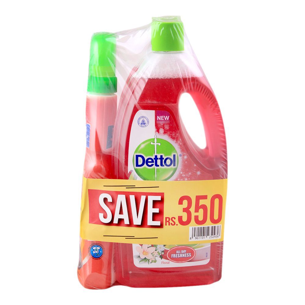 Dettol Multi-Purpose Floral Cleaner, Mega Saver Pack, 2x1000ml - Main Image