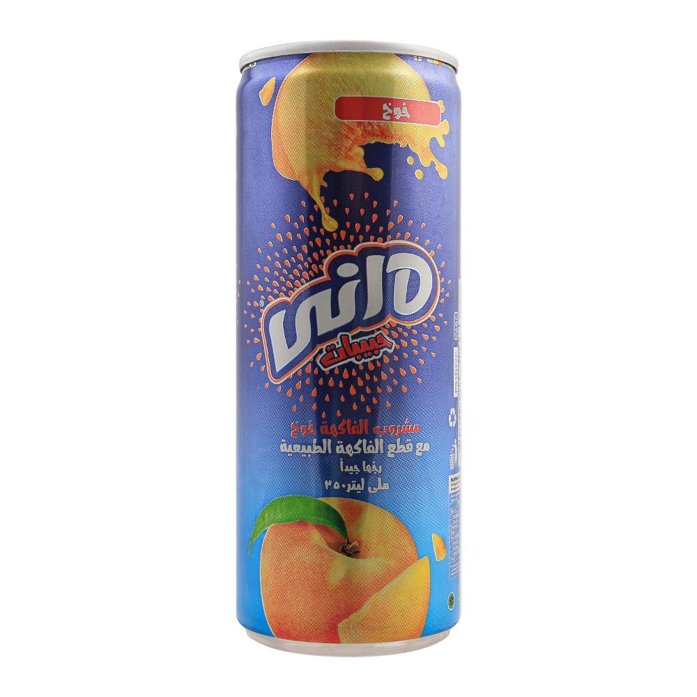 Daani Float Peach Drink, With Fruit Pieces, Can, 250ml - Image 2