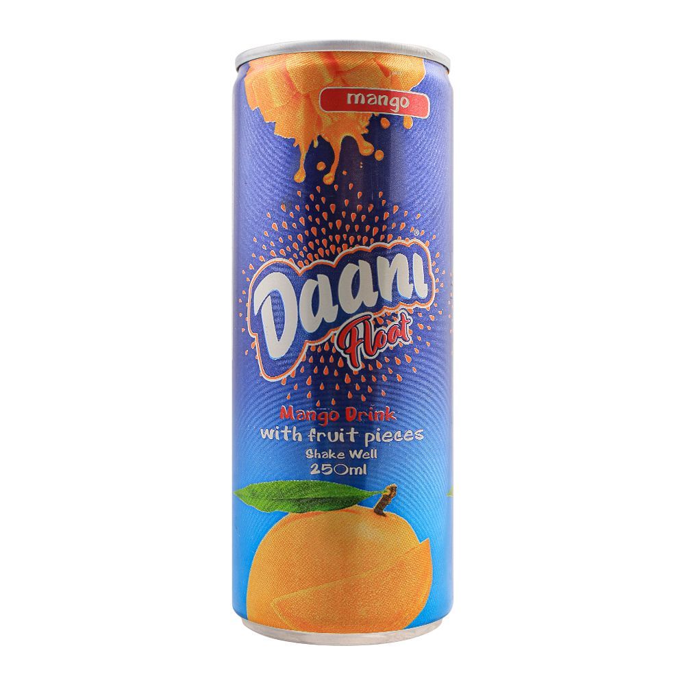 Daani Float Mango Drink, With Fruit Pieces, Can, 250ml - Main Image