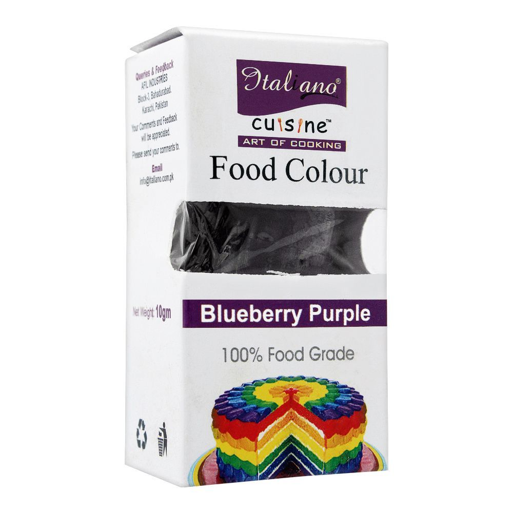 Italiano Food Colour, Blueberry Purple, 10g - Main Image