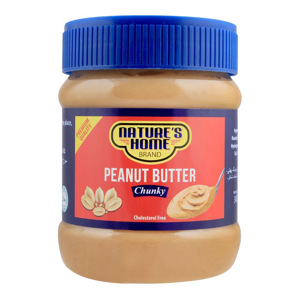 Nature's Home Peanut Butter, Chunky, 340g - Main Image