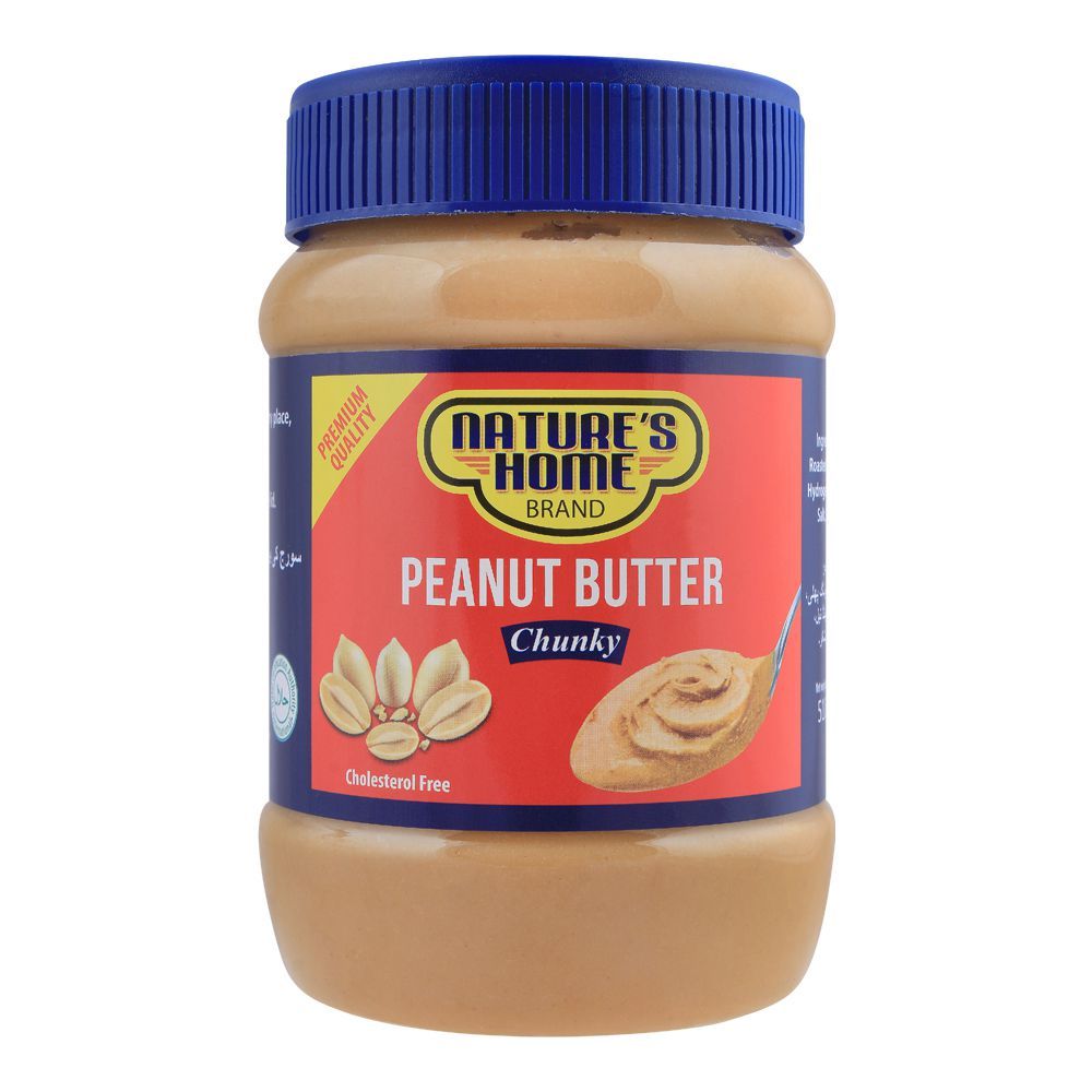 Nature's Home Peanut Butter, Chunky, 510g - Main Image