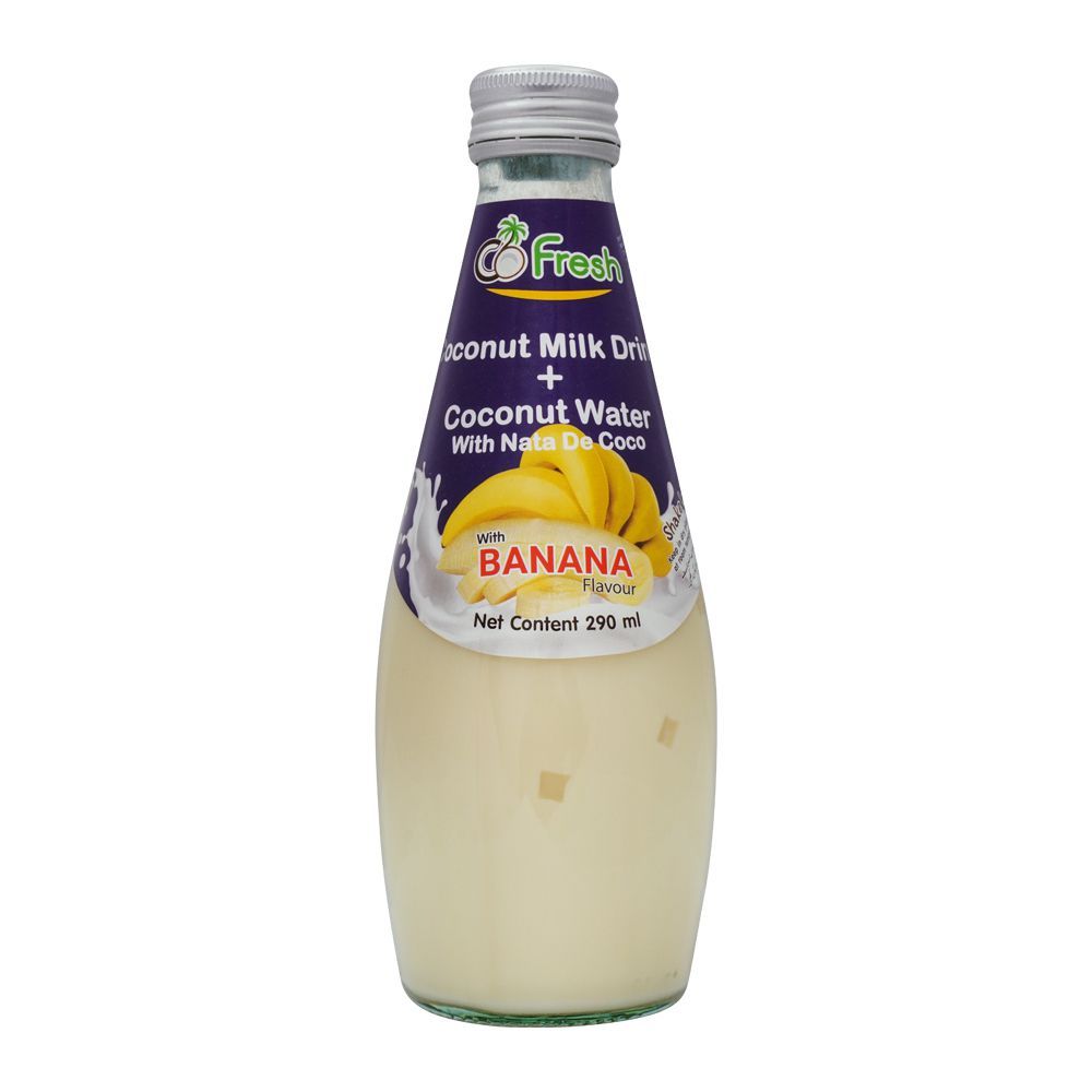 CoFresh Coconut Milk Drink, Banana, Bottle, 290ml - Main Image