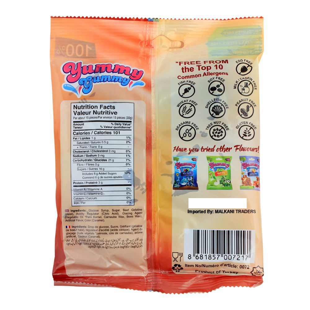 Yummy Gummy Jelly Cola Bottles, Gluten Free, 150g - Image 2