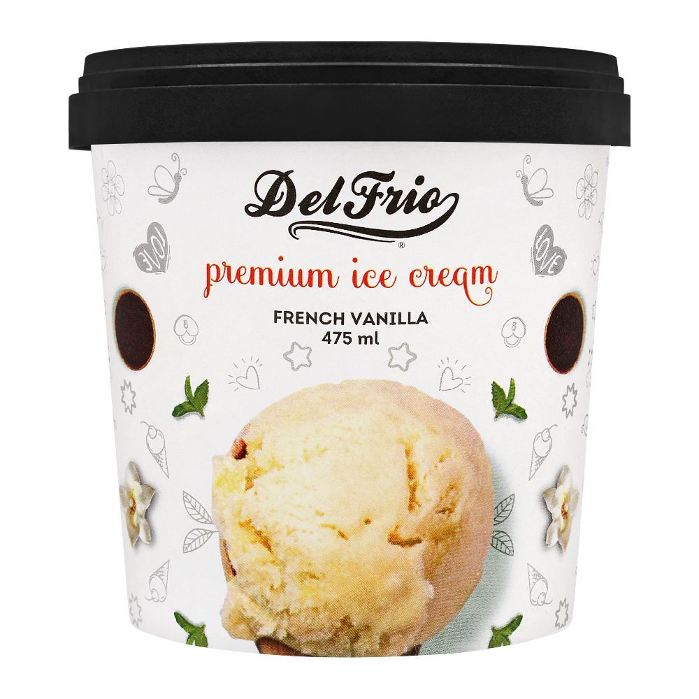 Delfrio French Vanilla Premium Ice Cream, 475ml - Main Image