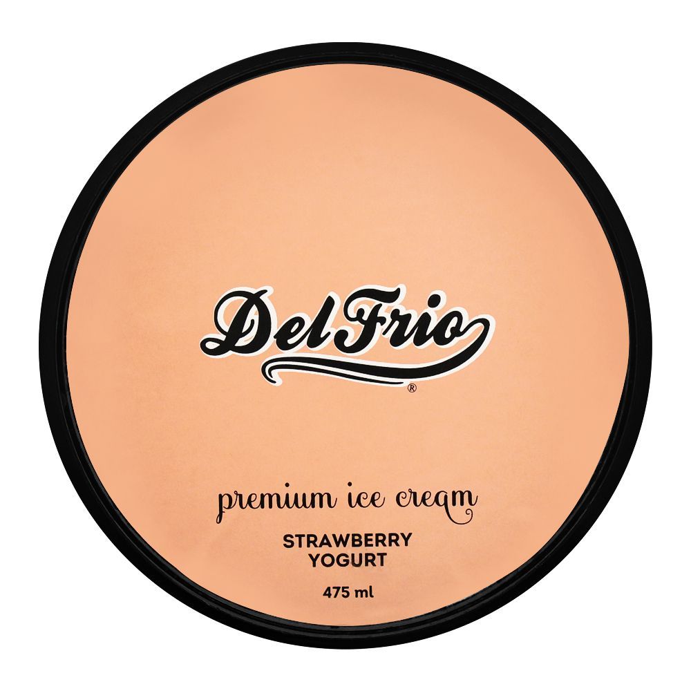 Delfrio Strawberry Yogurt Premium Ice Cream, 475ml - Image 2