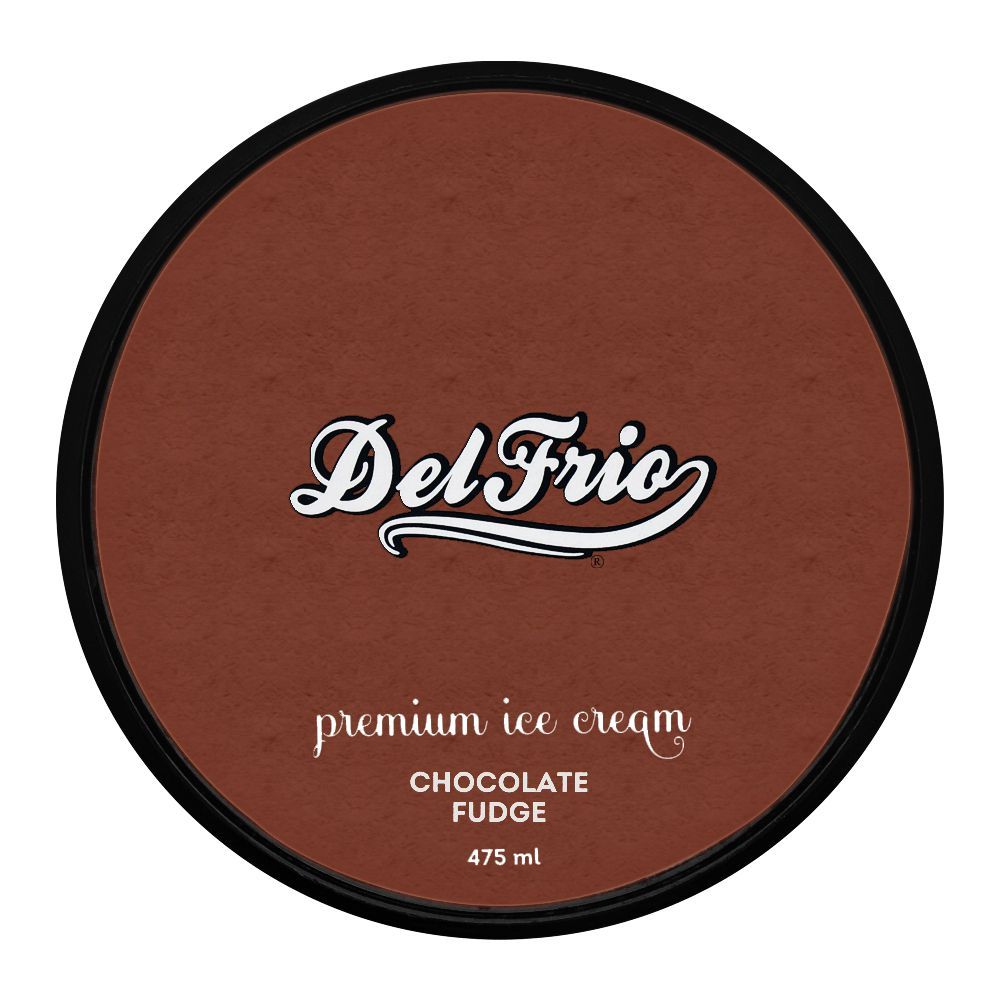 Delfrio Chocolate Fudge Premium Ice Cream, 475ml - Image 2