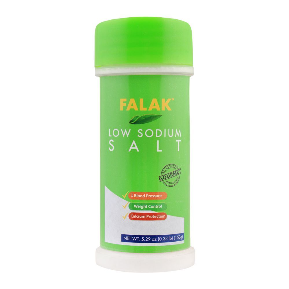 Falak Low Sodium Salt, 150g, Bottle - Main Image