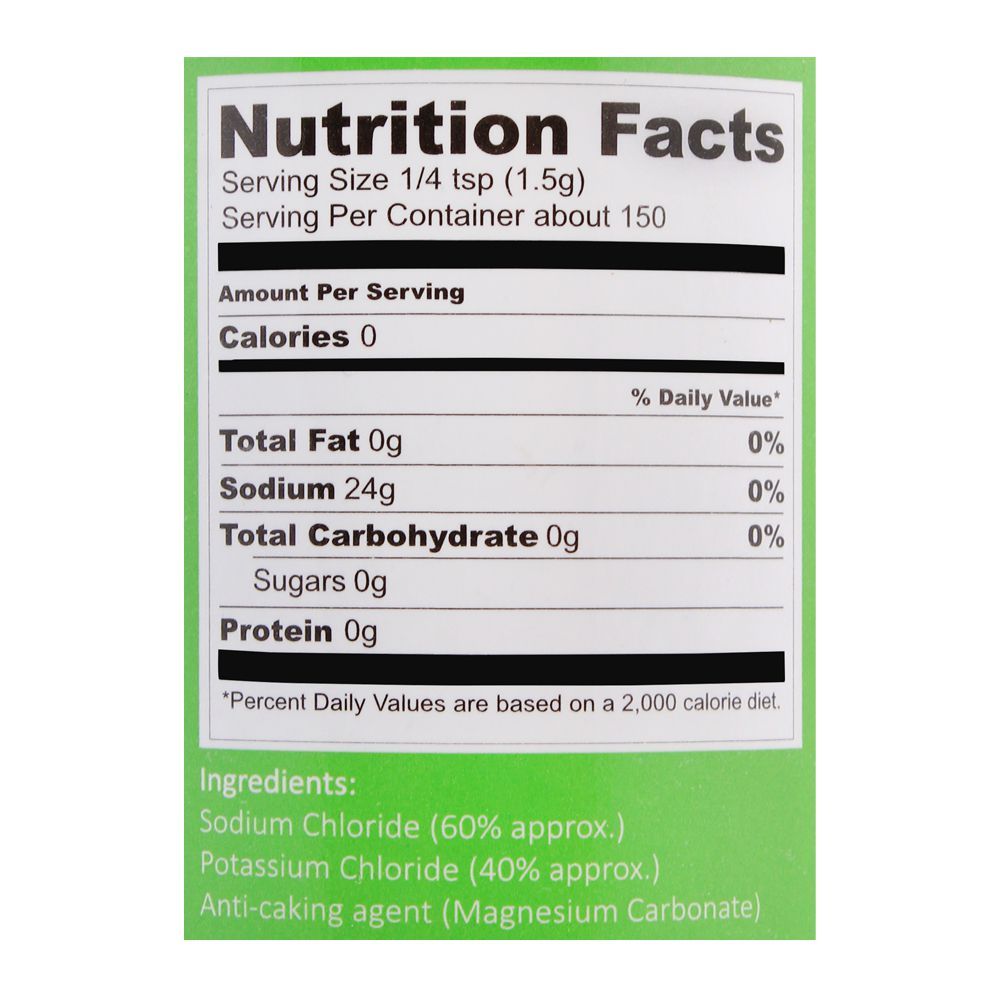 Falak Low Sodium Salt, 150g, Bottle - Image 3