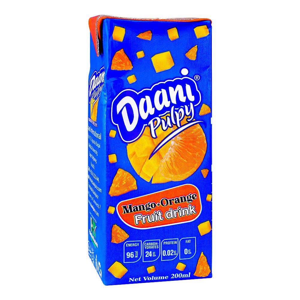 Daani Pulpy Mango & Orange Fruit Drink, 200ml - Main Image