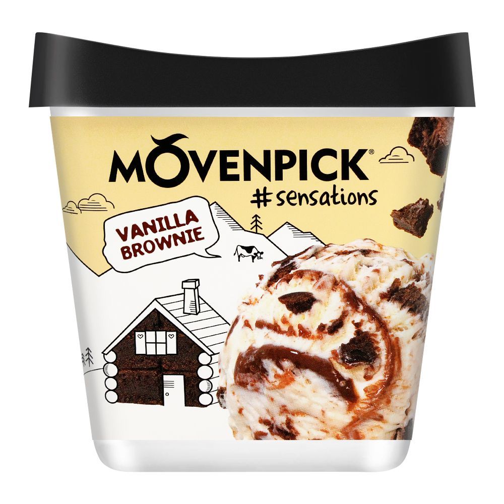 Movenpick Vanilla Brownie Sensations Ice Cream, 500ml - Main Image