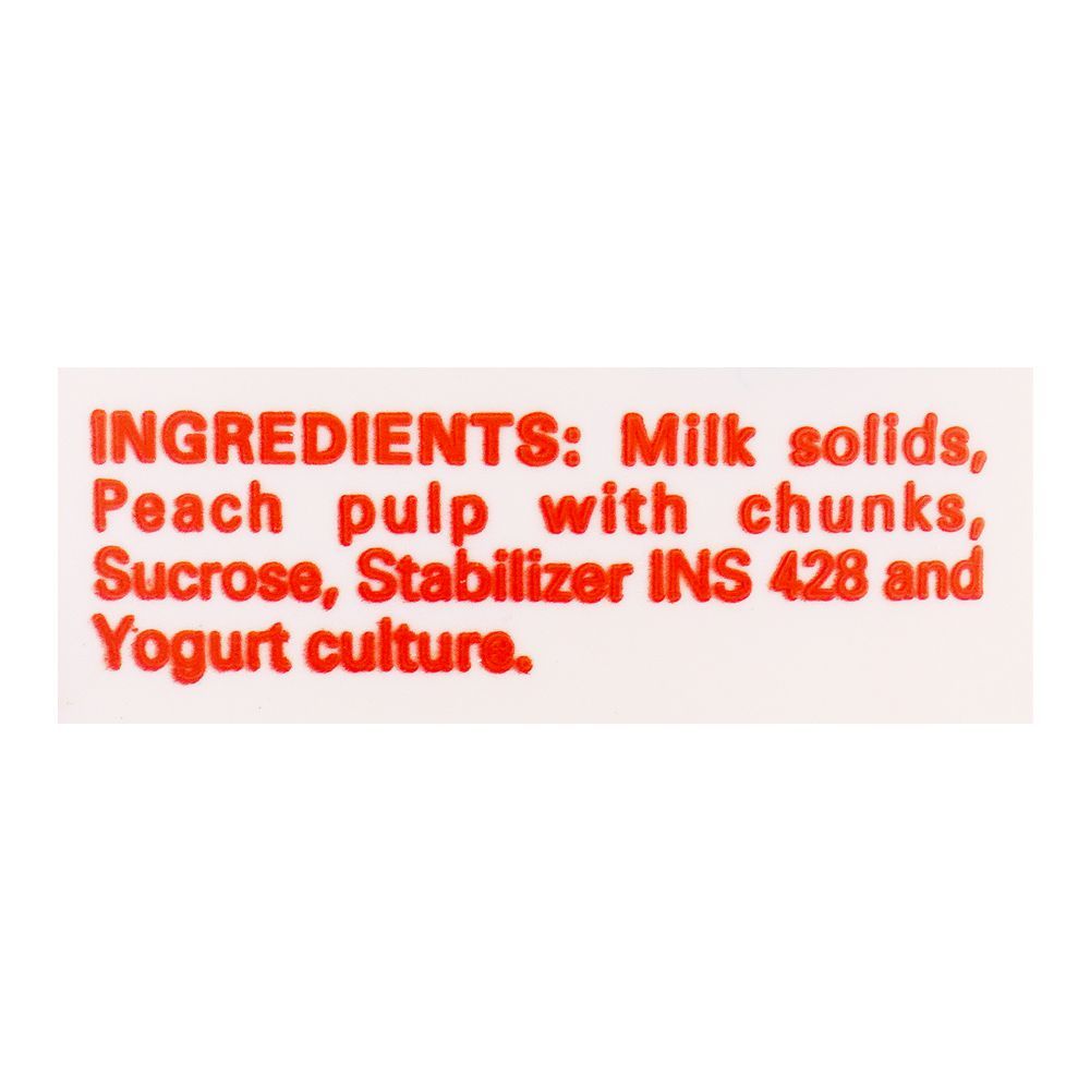 Millac Peach Fruit Yogurt, 250g - Image 3