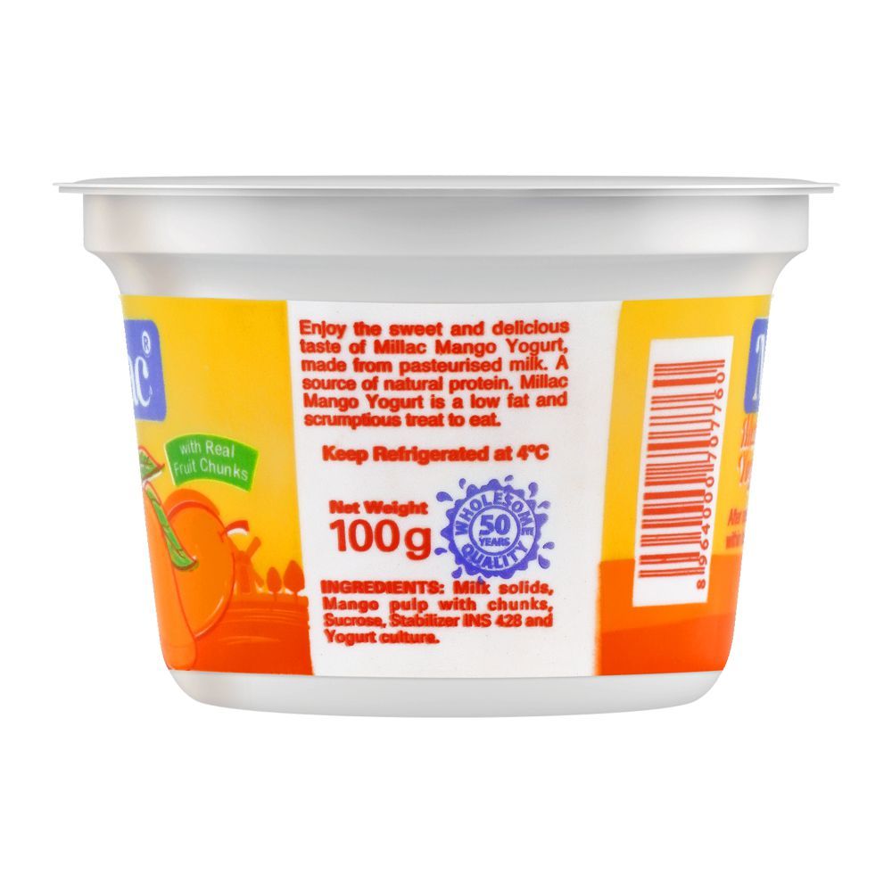 Millac Mango Fruit Yogurt, 100g - Image 2