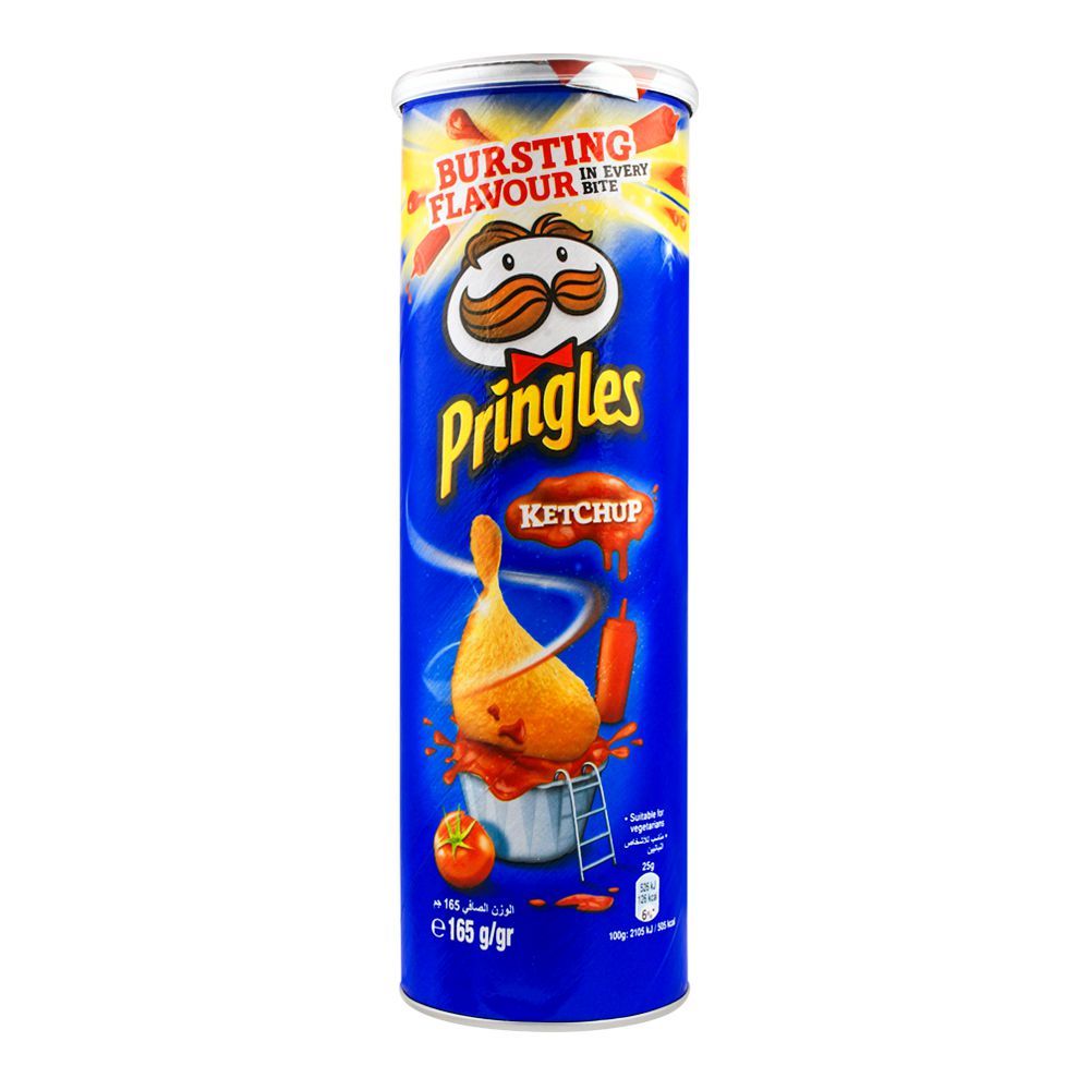 Pringles Potato Crisps, Ketchup Flavor, 165g - Main Image