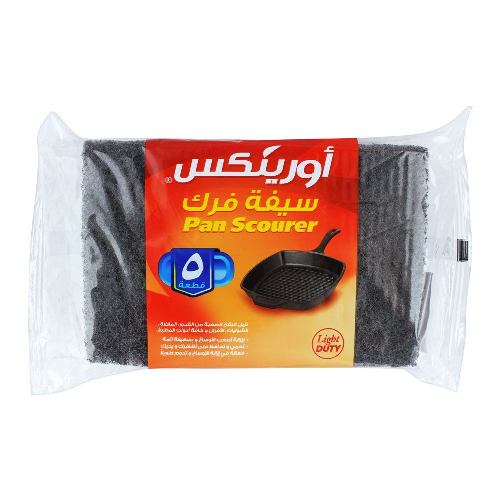 Orinex Pan Scourer, Light Duty, 5-Pack - Main Image