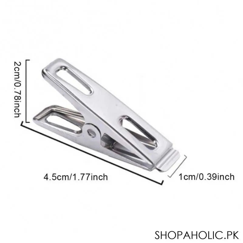 12 pegs stainless steel clothes clips image2