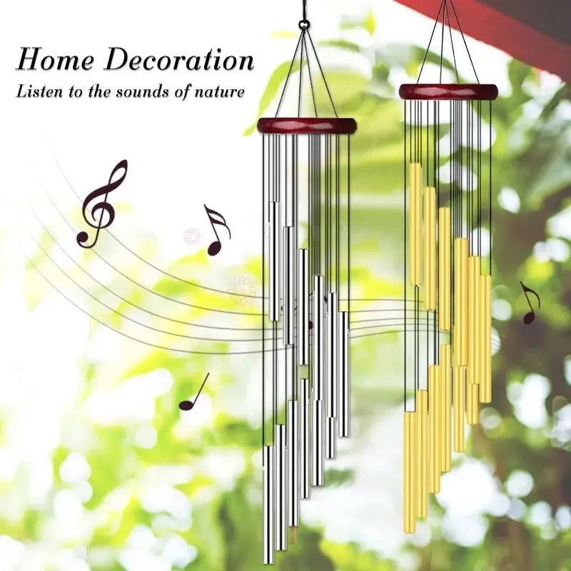 12 tubes metal musical wind chimes image3