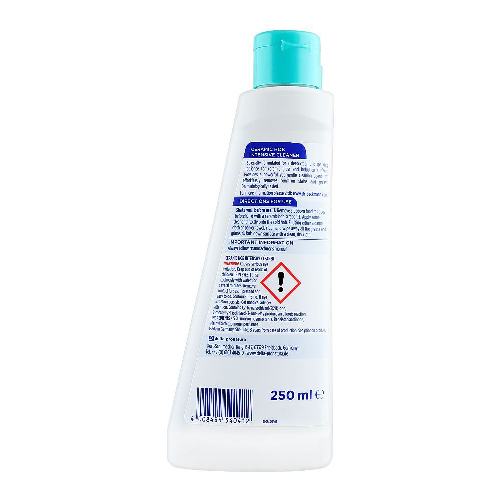 Dr. Beckmann Ceramic Hob Intensive Cleaner, 250ml - Image 2