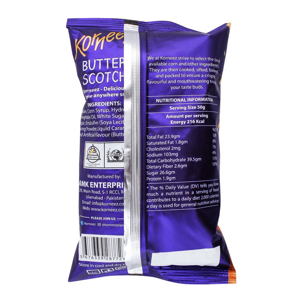 Korneez Butter Scotch Popcorn, 50g - Image 2