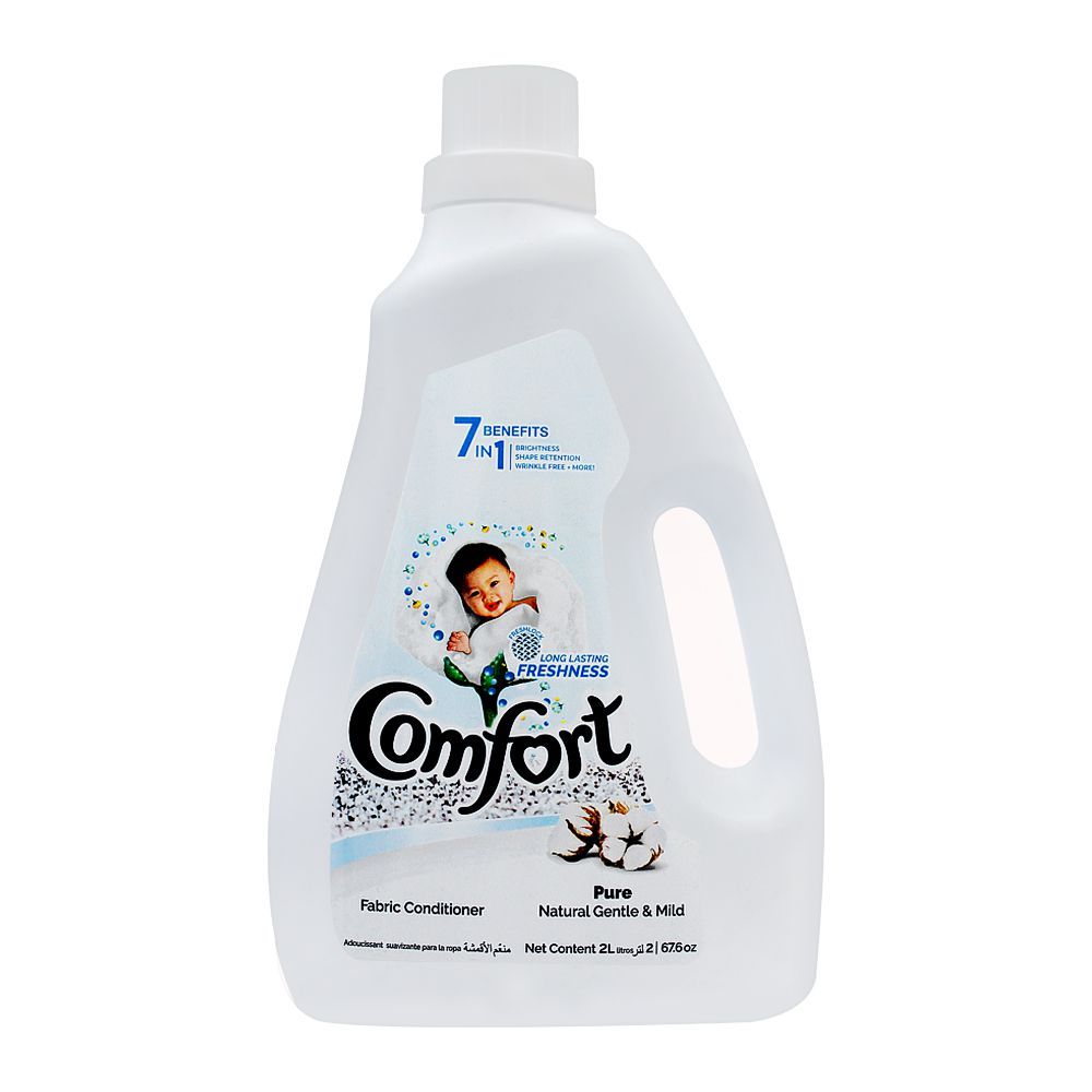 Comfort Fabric Conditioner, Pure Natural Gentle & Mild, 2 Liters - Main Image