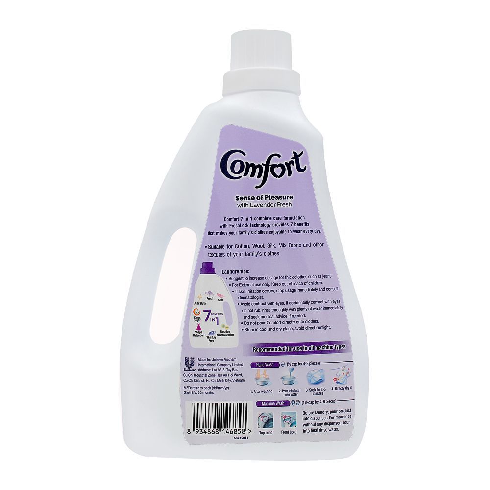 Comfort Fabric Conditioner, Sense Of Pleasure With Lavender Fresh, 2 Liters - Image 2