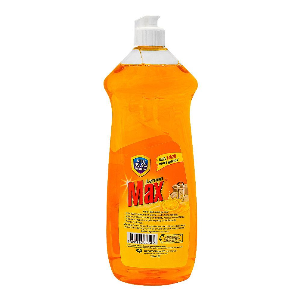 Lemon Max Liquid Anti-Bacterial, 750ml Bottle - Image 2