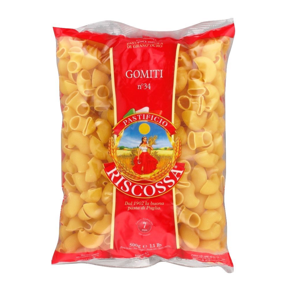 Riscossa Gomiti Pasta, No. 34, 500g - Main Image