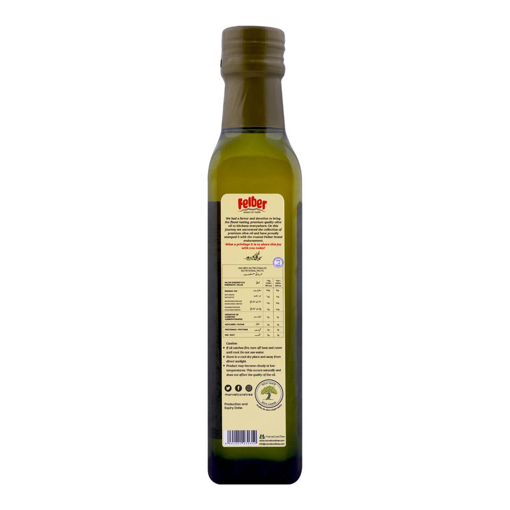 Felber Extra Virgin Olive Oil, Bottle, 250ml - Image 2