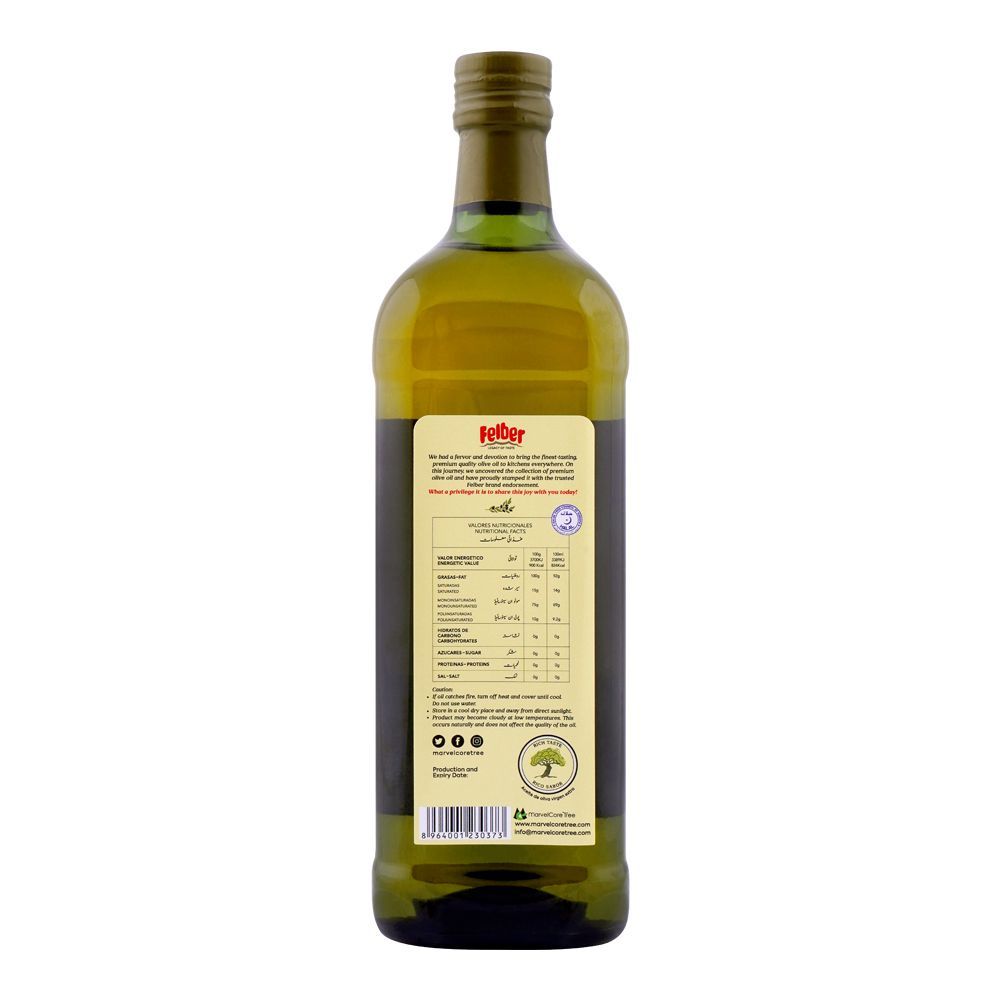 Felber Extra Virgin Olive Oil, Bottle, 1 Liter - Image 2