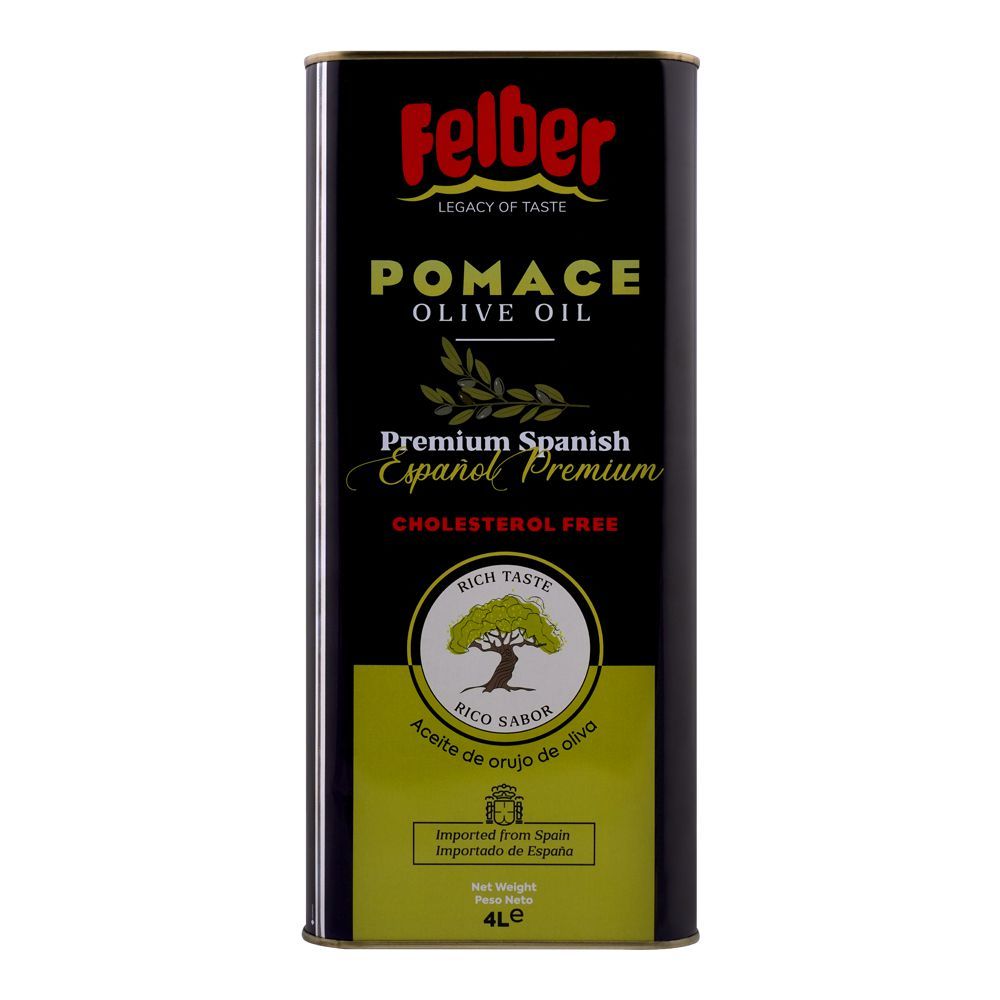 Felber Pomace Olive Oil, Tin, 4 Liters - Main Image